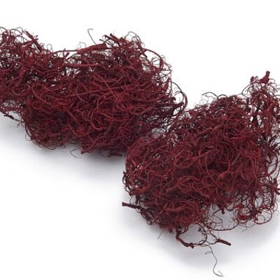 Curly moss, quantity 500g, color dark red