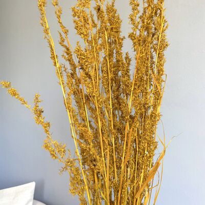 Alpha Grass, length approx. 100cm, color mustard yellow