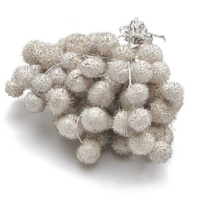 Boules de sycomore "Plane Ball", 250g, blanc perle / champagne