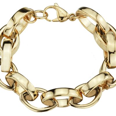 Traveller Bracelet Stainless Steel gold plated - 181045