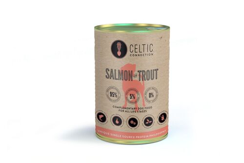SALMON with TROUT - Tinned - Tray 6x 375g