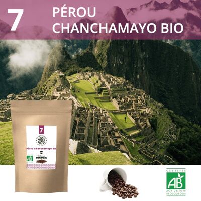 Café en grains Pérou Chanchamayo Biologique 1kg