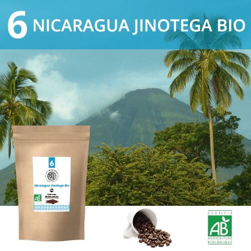 Café en grains Nicaragua Jinotega Biologique 1kg