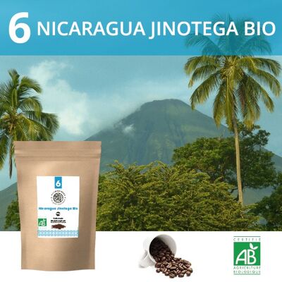Café en grano orgánico de Nicaragua Jinotega 1kg