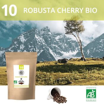 Café en grains Bio Robusta Cherry 1Kg