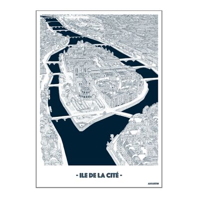 postcard "ILE DE LA CITE"