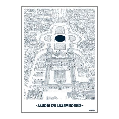 postcard "JARDIN DU LUXEMBOURG"