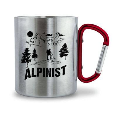 Alpinist. - Karabiner Tasse