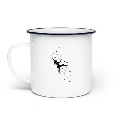 Klettergirl - Emaille Tasse