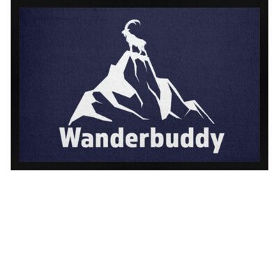 Wanderbuddy - Fußmatte mit Gummirand - navy