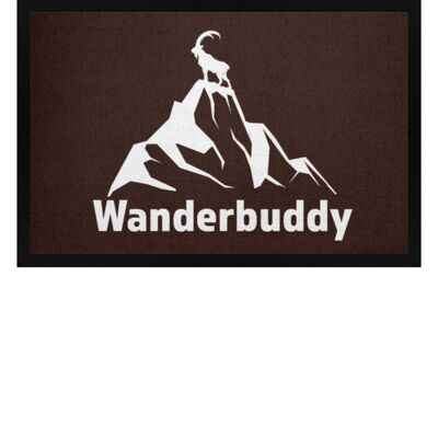 Wanderbuddy - Fußmatte mit Gummirand - braun