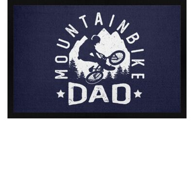 Mountainbike Dad - Fußmatte mit Gummirand - navy