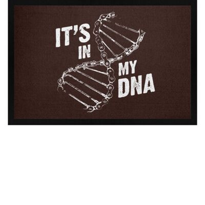 Its in my DNA - Fußmatte mit Gummirand - braun