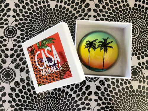 Palm trees paperweight