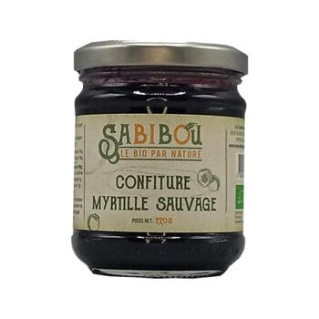 Confiture extra BIO Myrtille sauvage 220gr 1