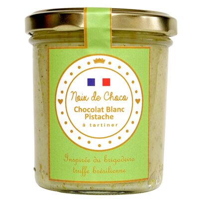 White chocolate pistachio spread