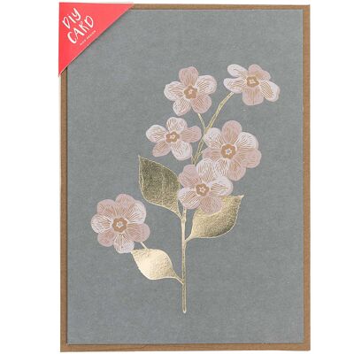 Diy card, magnolie, dunkelgrau