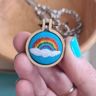 Rainbow Charm Embroidery Kit