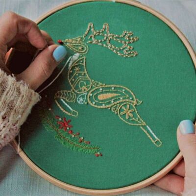 Reindeer Embroidery Kit
