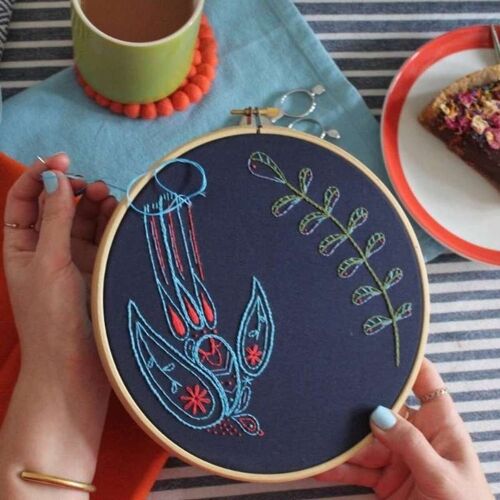 Swallow Embroidery Kit