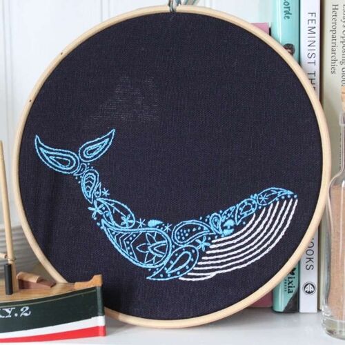 Whale Embroidery Kit