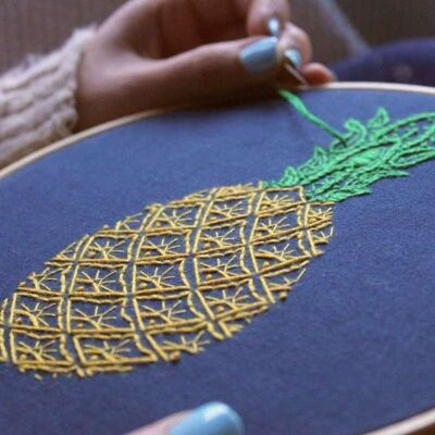 Pineapple Embroidery Kit