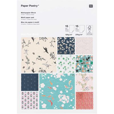 Papierblock,jardin jap fsc mix