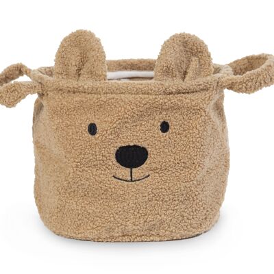 CESTA PELUCHE 25x20x20 MARRÓN
