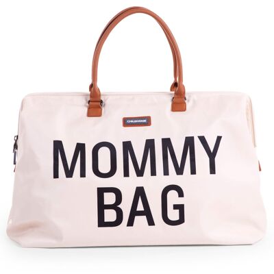 MOMMY TAS GROOT GEBROKEN WIT/ZWART