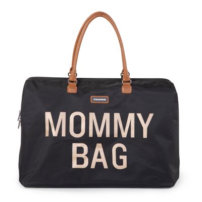 MOMMY TAS GROOT ZWART/GOUD