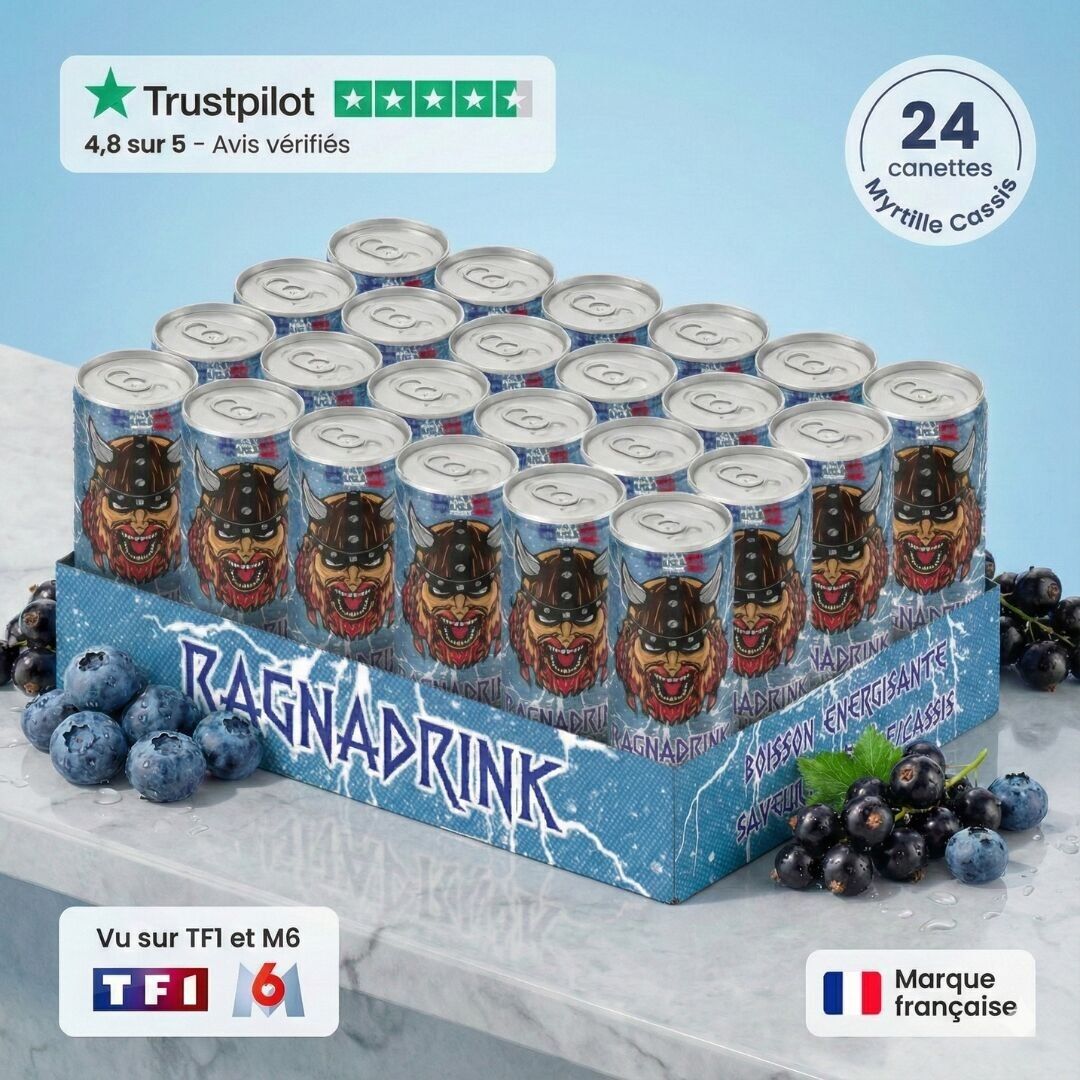 Blueberry/Blackcurrant Energy Drink 250ml - 3 770028 518005