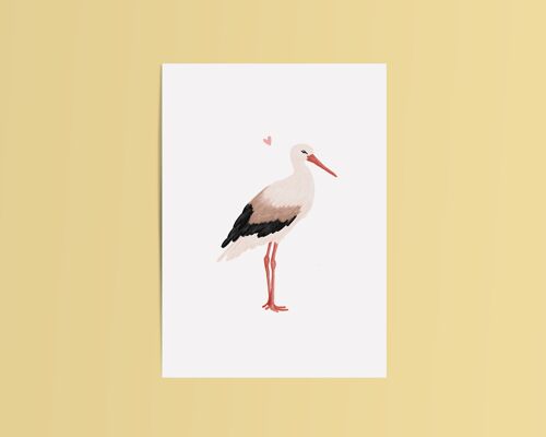 Card Stork Baby Congratulations Pregnant