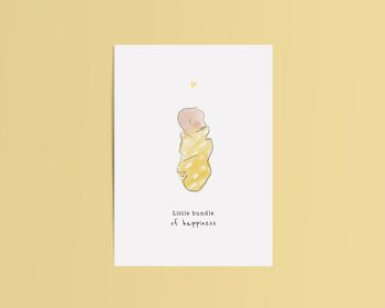 Carte Bébé Petit paquet de Bonheur 1