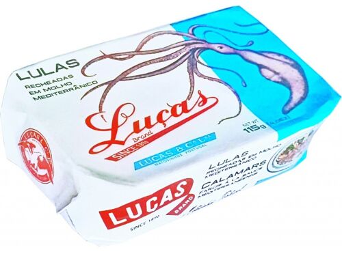 Luças - Stuffed Squid in Mediterranean Sauce - 115gr