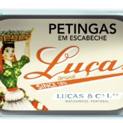 Luças - Petingas portuguesas (pequeñas sardinas) en salsa en escabeche - 120gr