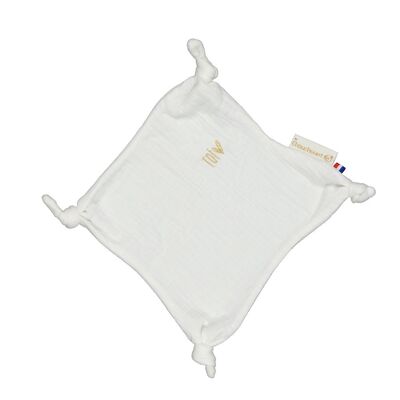 Chantilly baby comforter with small knots