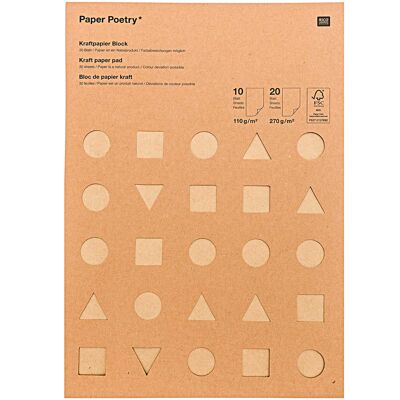 Kraftpapier block fsc mix