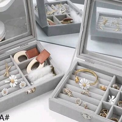Grey jewellery box