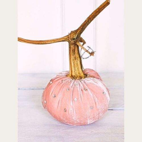 Cotton Candy Swarovski Pumpkin 3 Inch