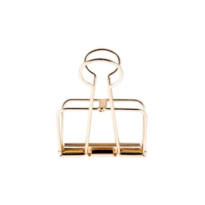 Wire clips 19 mm, gold