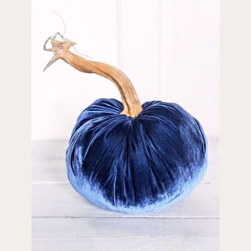 Denim Pumpkin 4 Inch