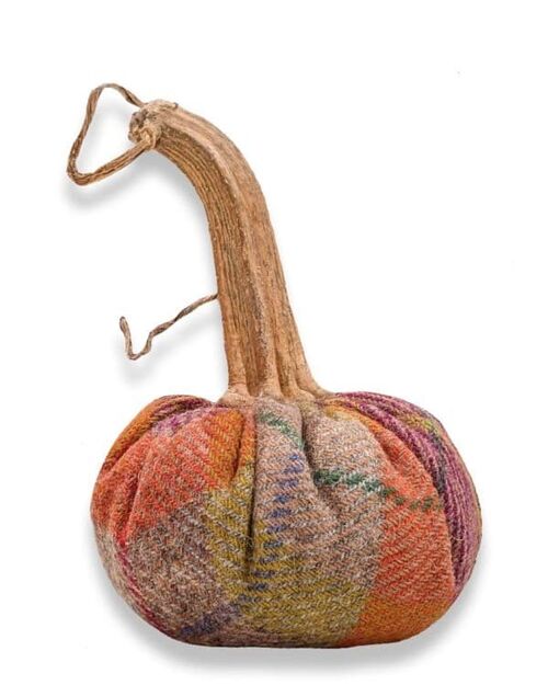 Scarlett Pimpernel Tartan Pumpkin 5 Inch