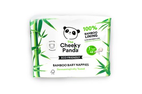 Bamboo Nappies Size 1 (2-5Kg) V2 | 4 packs