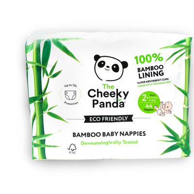 Bamboo Nappies Size 2 (3-8 Kg) V2 | 4 packs