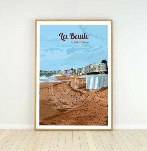 Affiche de la Ville de La Baule - 30x40 cm