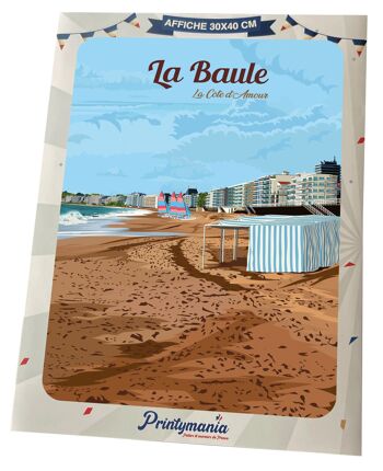 Affiche de la Ville de La Baule - 30x40 cm 2