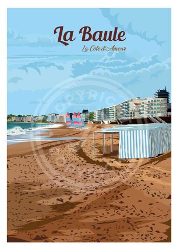 Affiche de la Ville de La Baule - 30x40 cm 3