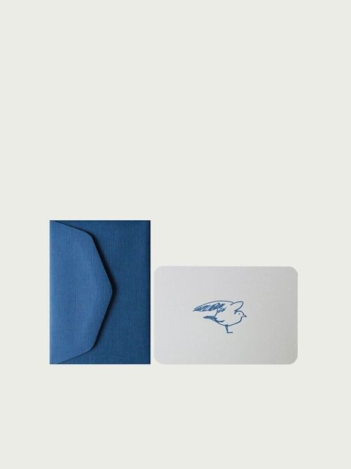 MINI CARTE + ENVELOPPE MOUETTE