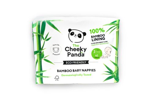 Bamboo Nappies Size 3 (6-11Kg) V2 | 4 pack
