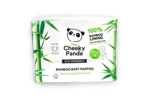 Bamboo Nappies Size 4 (9-14Kg) V2 | 4 pack